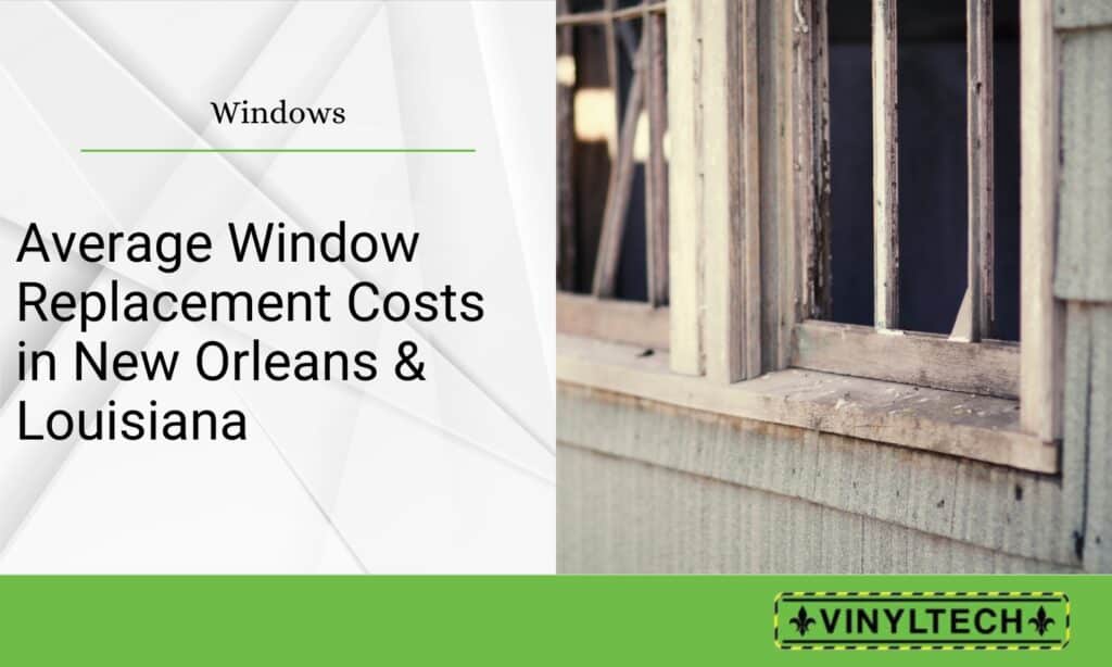 An old, deteriorating window in Louisiana highlighting the need for window replacement. Learn about window replacement costs in New Orleans and how upgrading can improve your home's energy efficiency.