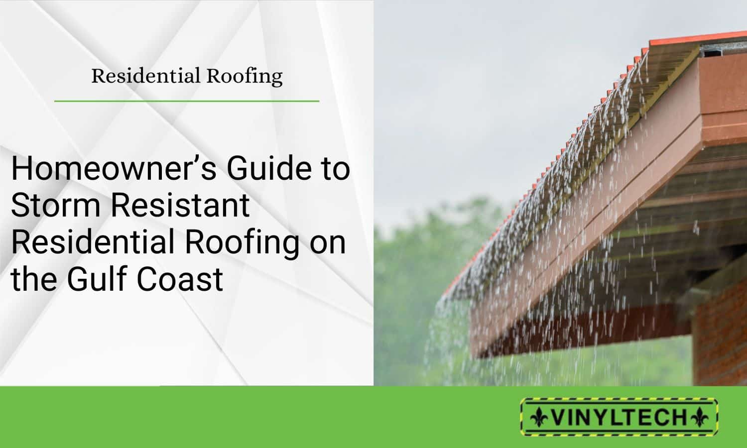 Learn how to protect your Gulf Coast home with expert guidance on storm-resistant residential roofing solutions, designed to withstand extreme weather while enhancing your property's durability and style.